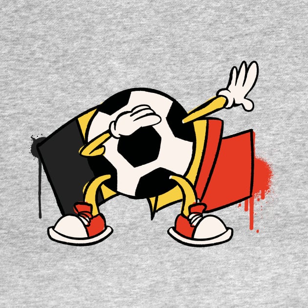 Dabbing Soccer Ball Cartoon Belgium Belgian Flag Football by Now Boarding